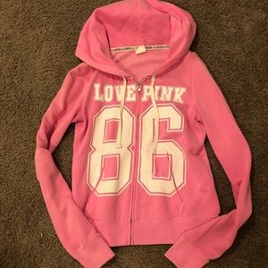 Victoria’s Secret pink sweatshirt